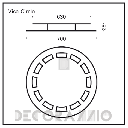 Светильник  настенный накладной Top Light Circle - 1-0370