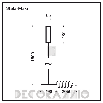 Светильник  напольный накладной (Светильник) Top Light Stela - 6-07160