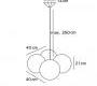 Светильник  потолочный подвесной Next Molecular Light - 1025-24-0101