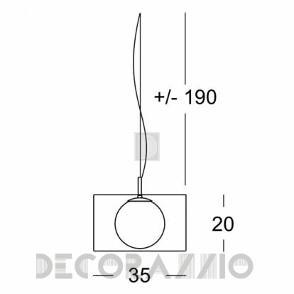 Светильник  потолочный подвесной Morosini FOG - 0202SO08BIAL