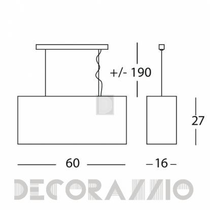 Светильник  потолочный подвесной Morosini DRESS - 0391SO01AVIN