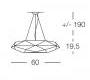 Светильник  потолочный подвесной Morosini DIAMOND - 0462SO06BIIN