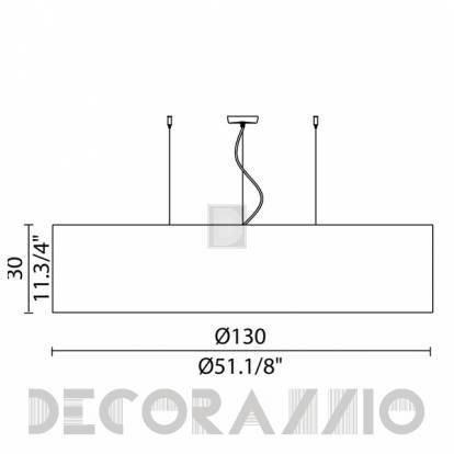 Светильник  потолочный подвесной Murano Luce MLAMPSHADES - SOCY13001