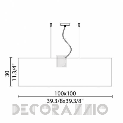 Светильник  потолочный подвесной Murano Luce MLAMPSHADES - SOSQ10001