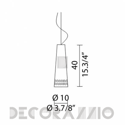 Светильник  потолочный подвесной Murano Luce ANGEL - SOANG40