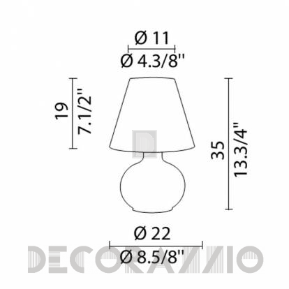 Светильник  настольный (Настольная лампа) Murano Luce CANDY - LTCANP