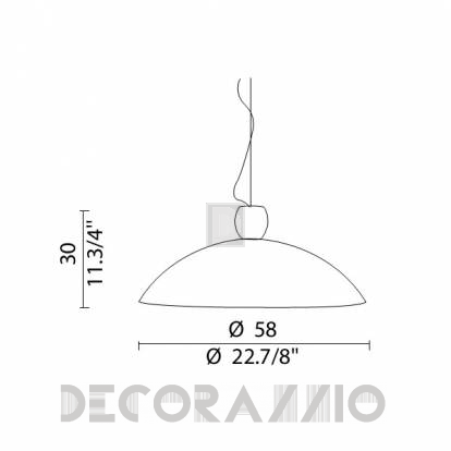 Светильник  потолочный подвесной Murano Luce TULIP - SOTULIP60