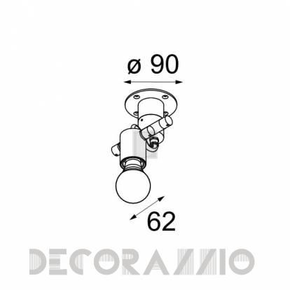 Светильник  настенный накладной Modular Nomad minimal E27 - 10203405