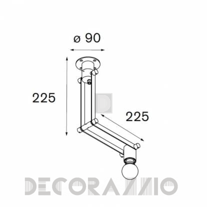 Светильник  настенный накладной Modular Nomad minimal E27 - 10203305