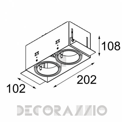 Светильник  потолочный врезной (Светильник точечный) Modular Mini-multiple﻿ - 10381602