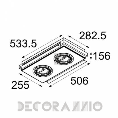 Светильник  потолочный врезной (Светильник точечный) Modular Flush - 10900201