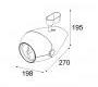 Светильник  потолочный накладной Modular Nozzle - 11372132