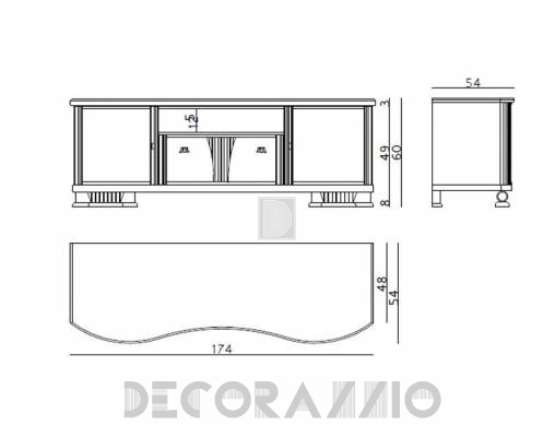 ТВ-аудио стойка Carpanese 2085 2 - 2085 2