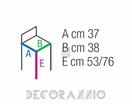 Стул барный Contral 325 BL - 325 BL