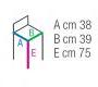 Стул барный Contral 326 BCO - 326 BCO