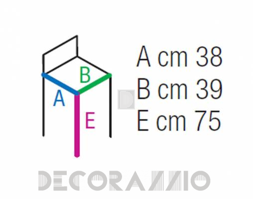 Стул барный Contral 326 BL - 326 BL