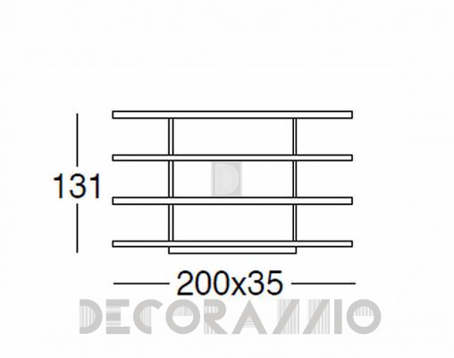 Стеллаж Bosal Hotello - Hotello Bookshelf h. 131