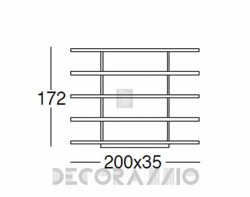 Стеллаж Bosal Hotello - Hotello Bookshelf h. 172