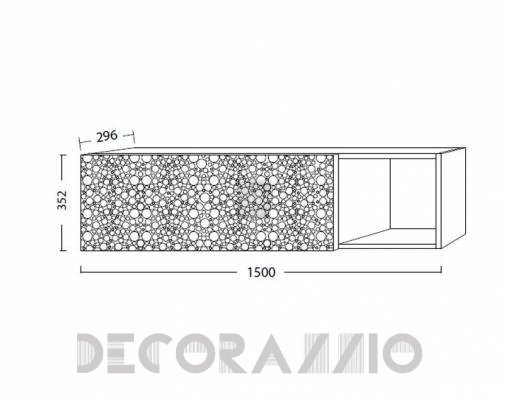 Полка навесная Lineas Taller NCEP150ALZAR - NCEP150ALZAR