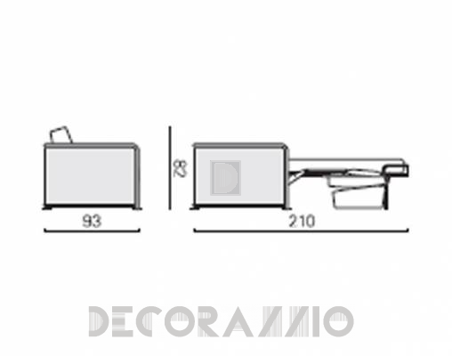 Диван Bk Italia 0123003A - 0123003A