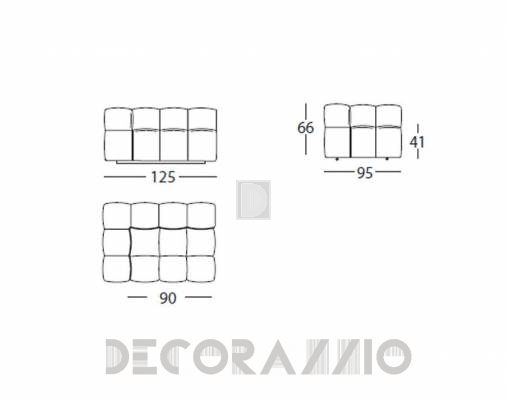 Диван модульный Arflex 11180+11366 - 11180+11366