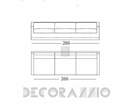 Диван Arflex 11300 brown - 11300 brown