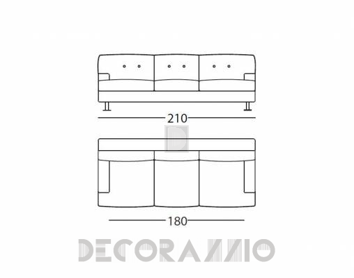 Диван Arflex 11478 black - 11478 black