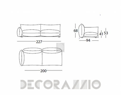 Диван модульный Arflex 11863+11871 - 11863+11871