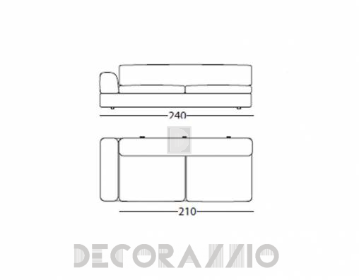 Диван модульный Arflex 1759+1864 - 1759+1864