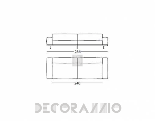 Диван Arflex 2106 teracot - 2106 teracot