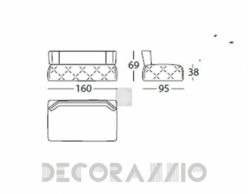 Диван Arflex 2250 red - 2250 red