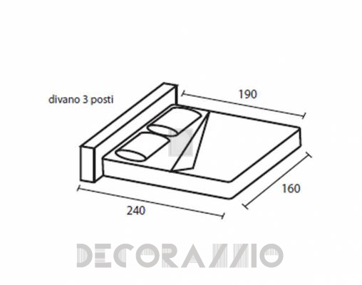 Диван Cis Salotti PLAZA Divano 3 posti - PLAZA Divano 3 posti