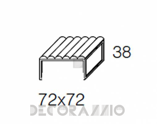 Пуф Bosal manhattan Bench 72x72 - manhattan Bench 72x72