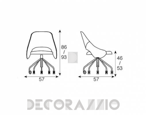 Кресло офисное Fasem Tender   S   Base girevole - Tender   S   Base girevole