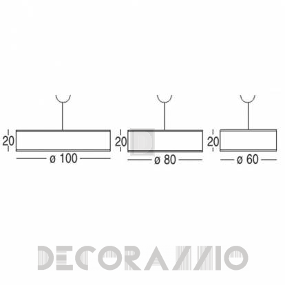 Светильник  потолочный подвесной Penta Cylindrical pendants - 0604-20-64