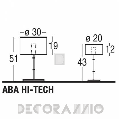 Светильник  настольный (Настольная лампа) Penta Aba Hi-tech - 9402-01