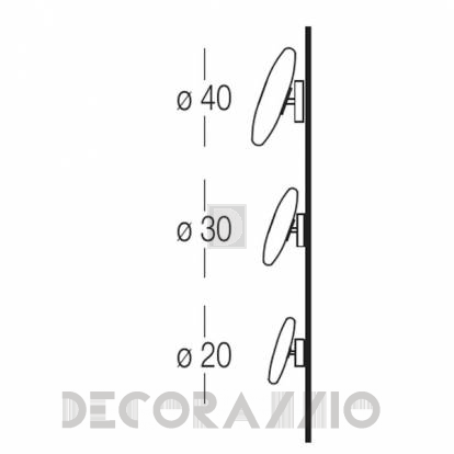 Светильник  настенный накладной (Бра) Penta Mami - 1307-31-03-WH