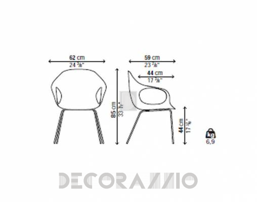 Кресло Kristalia 05ELE02 - 05ELE11
