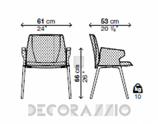 Кресло Kristalia 05PLA04 - 05PLA04