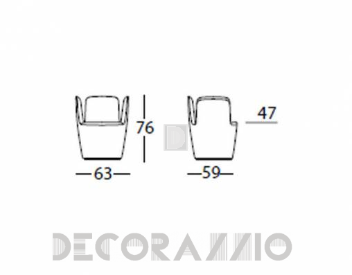 Кресло Arflex 11546 blu - 11546 blu