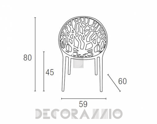 Кресло Contral 413 - 413 TRA trasparente