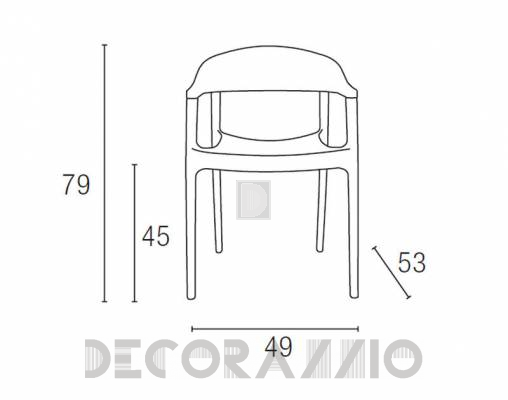 Кресло Contral 415 - 415 BL AM nero+ambra