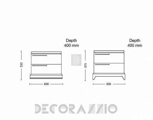 Тумба прикроватная Lineas Taller OM60P 3 - OM60P 3