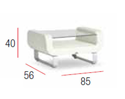 Кофейный, журнальный столик Contral 564 BCO bianco - 564 BCO bianco