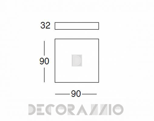 Кофейный, журнальный столик Bosal kuadro Smal table 90x90 - kuadro Smal table 90x90