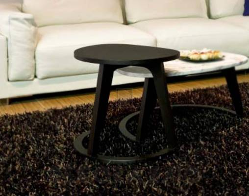 Приставной столик Contempo VIRGOLA TALL TABLE WOOD ON WOOD - VIRGOLA TALL TABLE WOOD ON WOOD