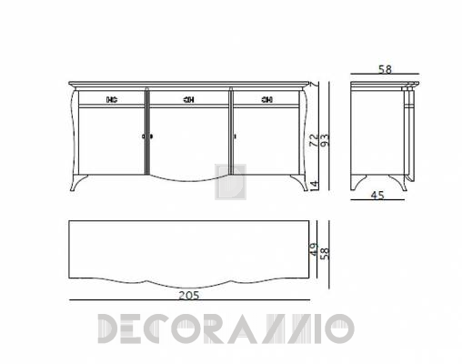 Буфет Carpanese 3052 - 3052