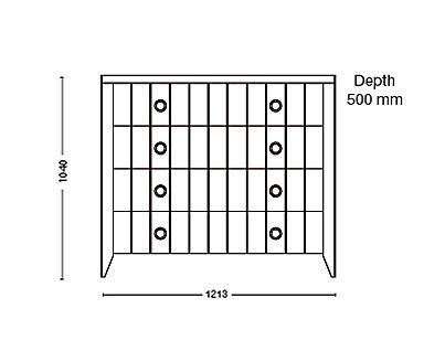 Комод Lineas Taller VC4 2 - VC4 2