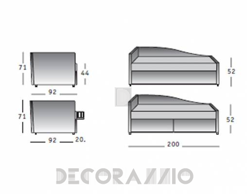 Кушетка Rigosalotti CM531 dx - CM531 dx