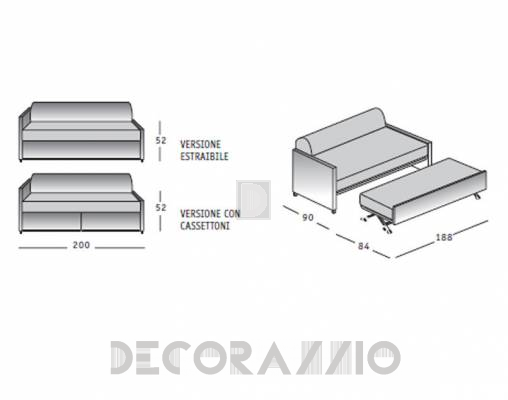 Диван Rigosalotti CM541 dx - CM541 dx